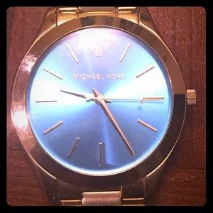 Michael Kors Gold Watch Aqua Face